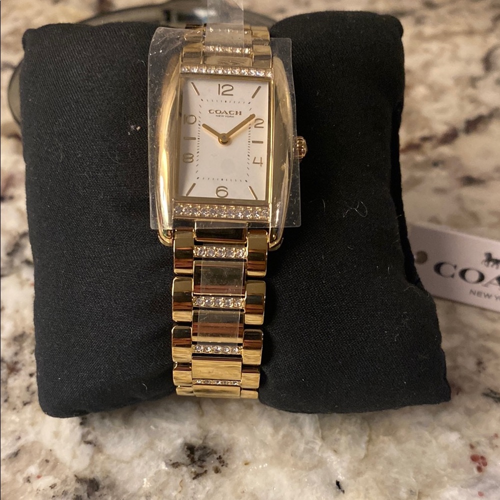 NWT Coach Gold Women's Watch with Silver Accents